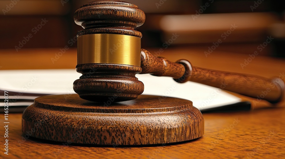 Gavel of Justice: Symbol of Law and Order Gavel of Justice: Symbol of Law and Order