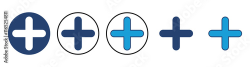 Plus Icon vector. Add plus icon