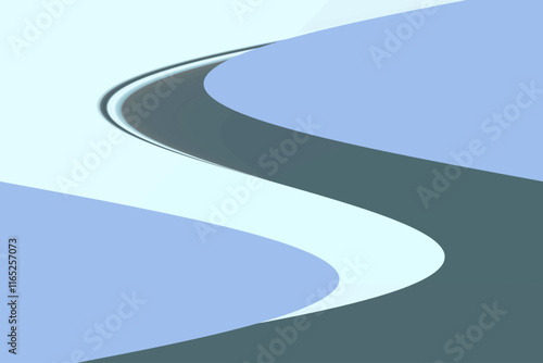 winding road in the mountains