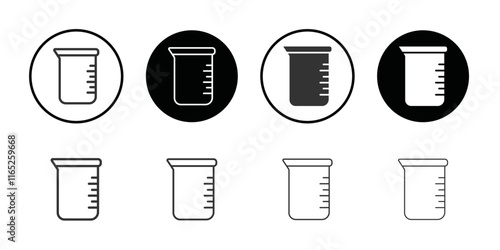 Beaker icon simple vector symbol