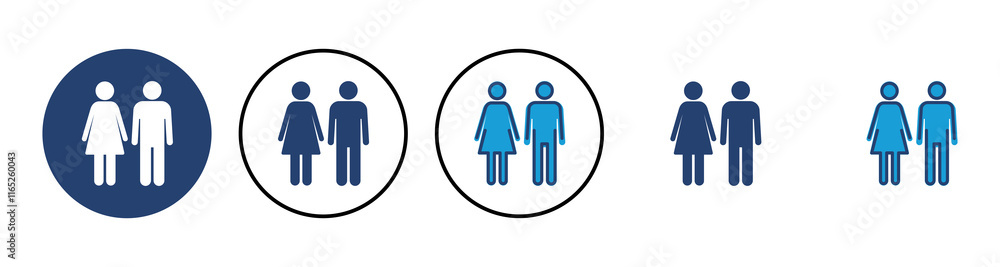 Man and woman icon vector. male and female symbol Man and woman icon vector. male and female symbol