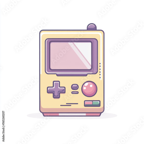 side view of a minimalist stick console game