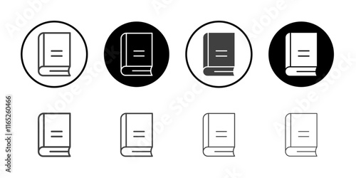 Cover book icon simple vector symbol