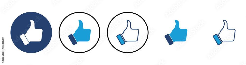 Thumbs up icon vector. Hand like. Like icon vector. Thumbs up icon vector. Hand like. Like icon vector.