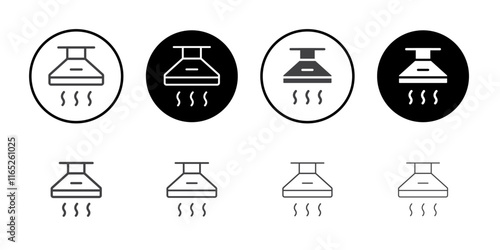 Extractor hood icon simple vector symbol