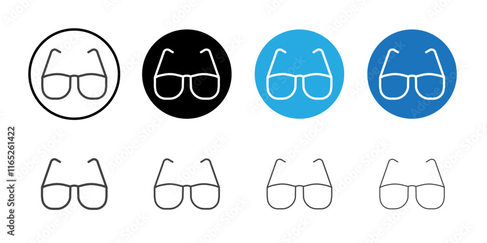 glasses icon simple vector symbol glasses icon simple vector symbol