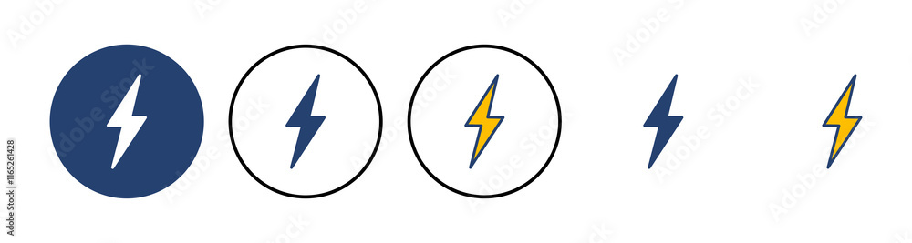 Lightning icon vector. electric icon vector. power icon. energy sign Lightning icon vector. electric icon vector. power icon. energy sign