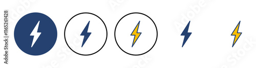 Lightning icon vector. electric icon vector. power icon. energy sign