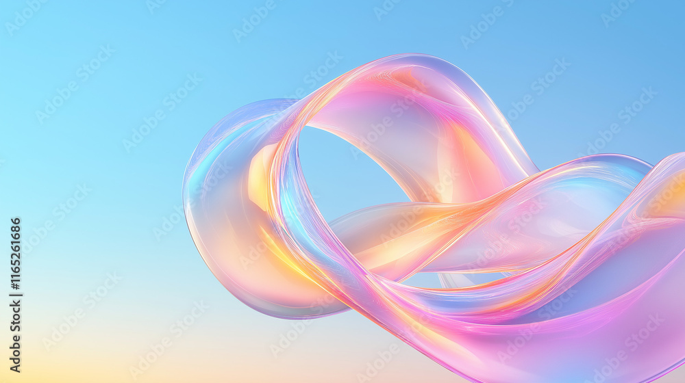 Abstract Fluid Art: A mesmerizing swirl of iridescent, translucent liquid forms, evoking a sense of fluidity, movement, and ethereal beauty against a soft, gradient background. Abstract Fluid Art: A mesmerizing swirl of iridescent, translucent liquid forms, evoking a sense of fluidity, movement, and ethereal beauty against a soft, gradient background.
