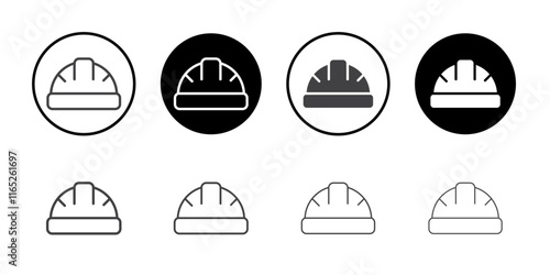 Helmet icon simple vector symbol
