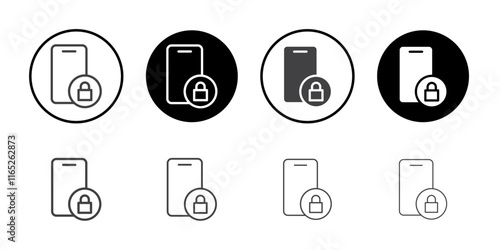 Password Manager App icon simple vector symbol