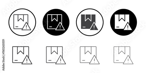 Product defect label icon simple vector symbol