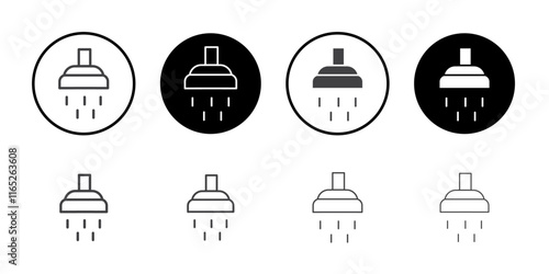 Shower icon simple vector symbol