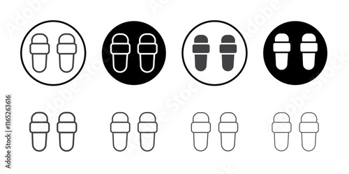 slippers icon simple vector symbol