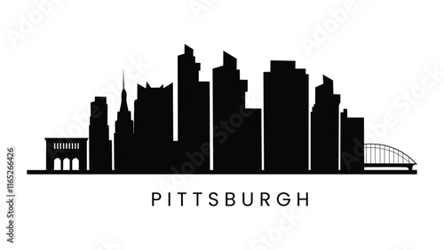 Flat Pittsburgh a city with a city in the background 