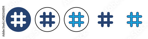 Hashtag icon vector. hashtag symbol