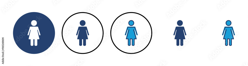 Female icon vector. woman icon vector Female icon vector. woman icon vector