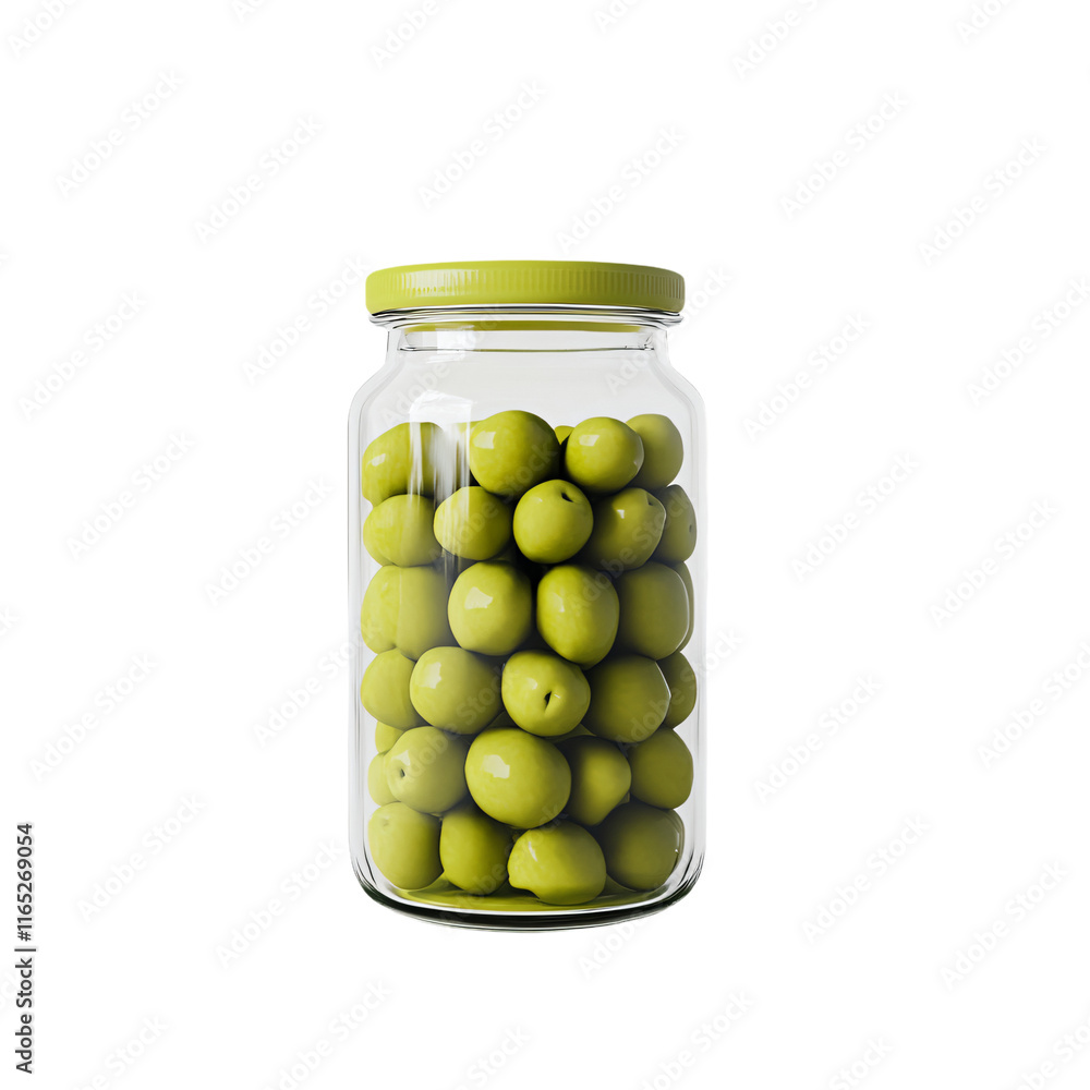 a jar of green olives on a white background a jar of green olives on a white background