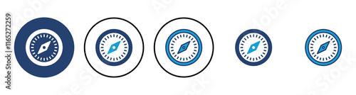 Compass icon vector. arrow compass icon vector