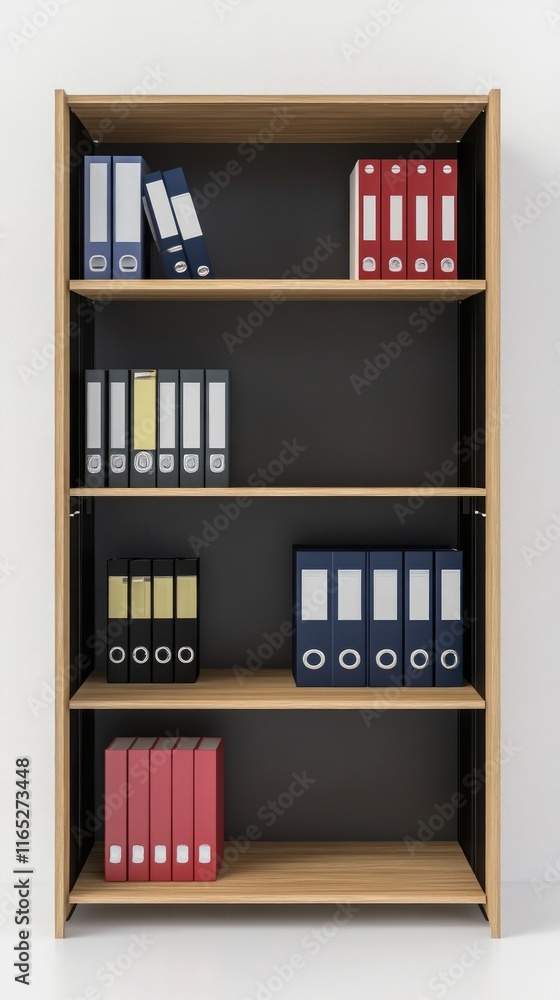 Modern Wooden Multi-Level Shelving Unit for Organized Office or Home Workspace Modern Wooden Multi-Level Shelving Unit for Organized Office or Home Workspace