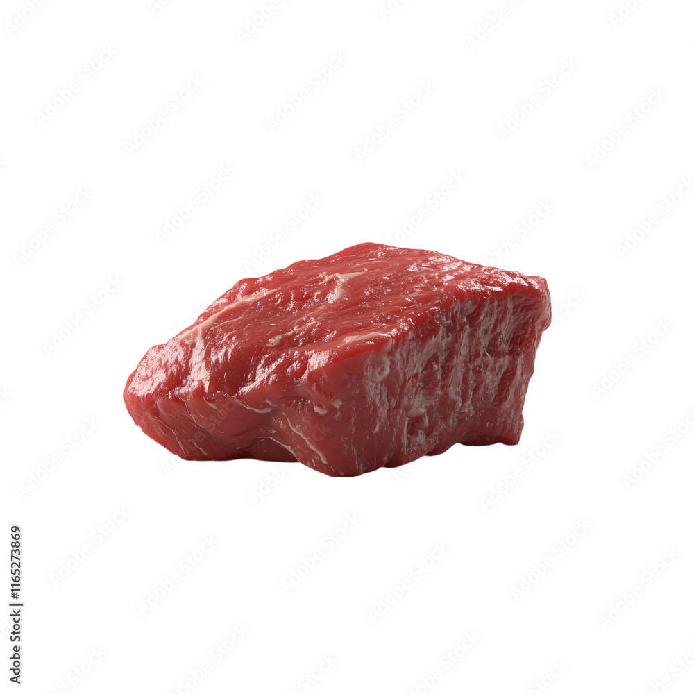 a piece of meat on a plate on a table a piece of meat on a plate on a table