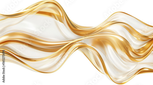 Golden cloth material flying in the wind.png