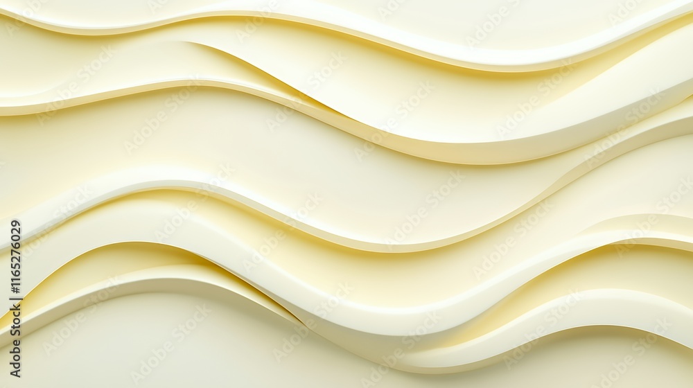 Fototapeta premium Abstract Creamy Wave Pattern Background Design