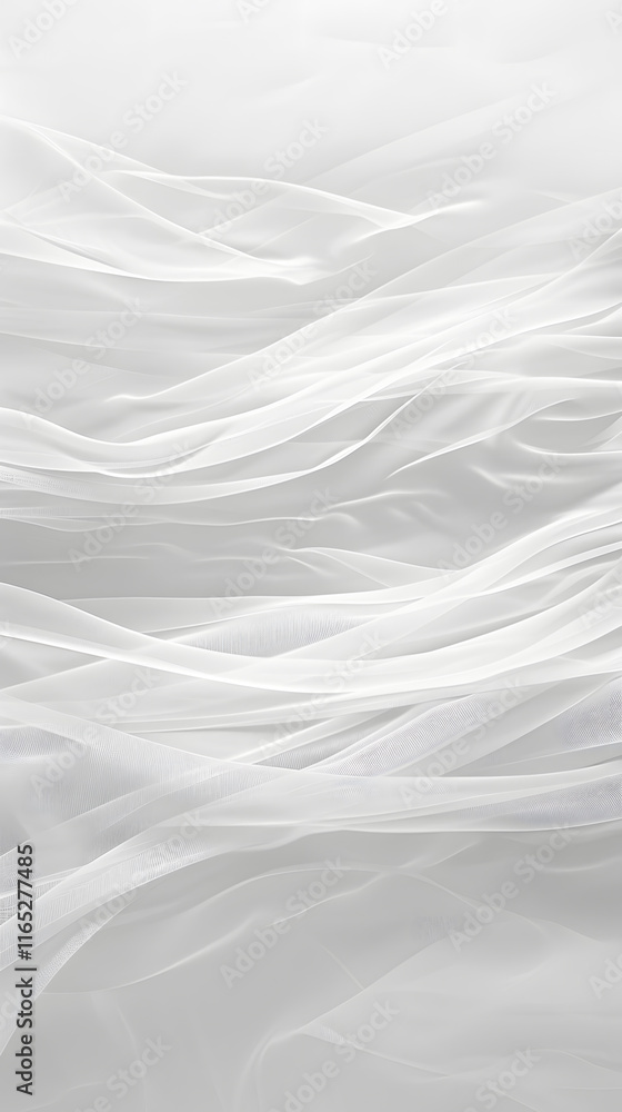 Obraz premium A detailed grey monochrome pattern resembling a white smoke texture on a white background, reminiscent of wind waves on a calm landscape. Perfect for flooring or as an artistic element in an event
