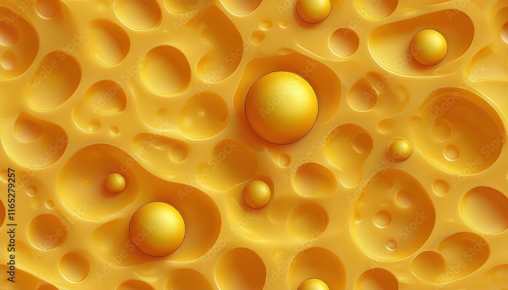 High-Resolution Seamless 3D Cheese Texture for Commercial Background Usage High-Resolution Seamless 3D Cheese Texture for Commercial Background Usage