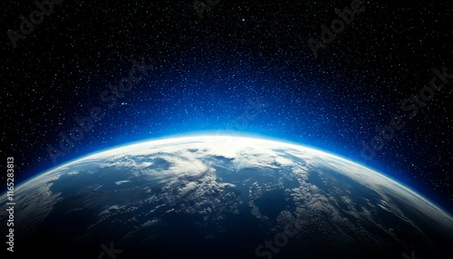 宇宙 地球 Sunrise over earth Generative AI	
