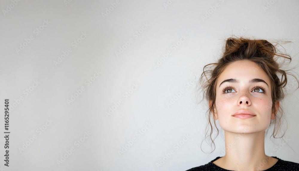 young tourist girl sitting on suitcase, pretending flying on a plane, isolated on yellow background with copy space young tourist girl sitting on suitcase, pretending flying on a plane, isolated on yellow background with copy space