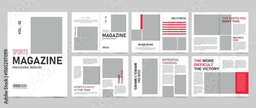 Sports Magazine Template, Sports Events