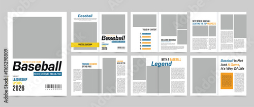 Baseball Magazine Template