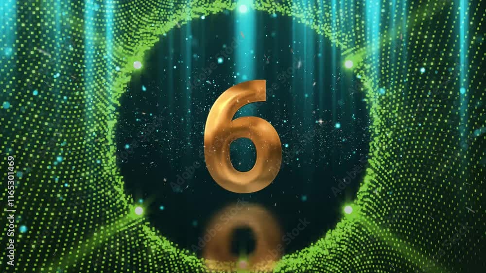 During the New Year's Eve countdown celebration, a 4K loop seamless of fireworks for the year 2025 is displayed in the sky at night.