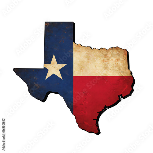 Wallpaper Mural Texas State Flag Map: High-Resolution Image for Website, Print, and Presentation Use Torontodigital.ca