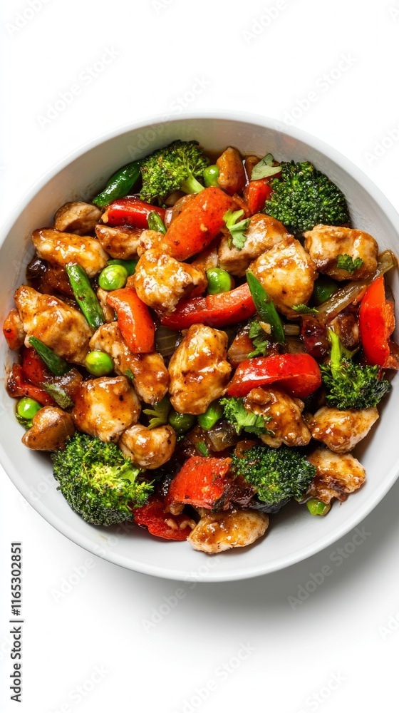 Savory Chicken Stir-Fry with Vibrant Vegetables: A Culinary Delight Savory Chicken Stir-Fry with Vibrant Vegetables: A Culinary Delight