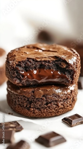 Wallpaper Mural Mouthwatering Chocolate Brownies with Melted Chocolate Drizzle: A Delicious Dessert Torontodigital.ca