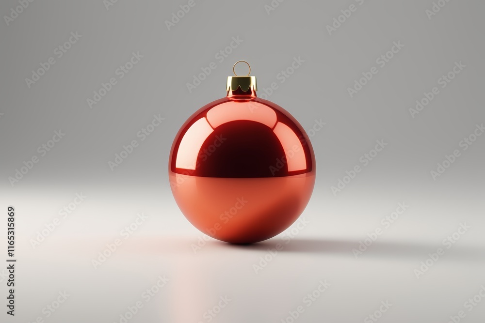 there is a red christmas ornament on a white surface there is a red christmas ornament on a white surface
