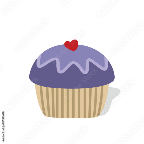 Blueberry cupcakes. Dessert. Muffin. Sweet food. 