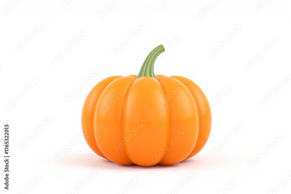 Obraz premium there is a small orange pumpkin on a white surface