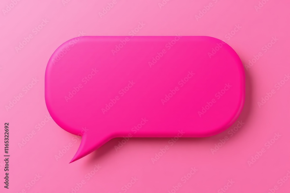 a pink speech bubble on a pink background with a shadow a pink speech bubble on a pink background with a shadow