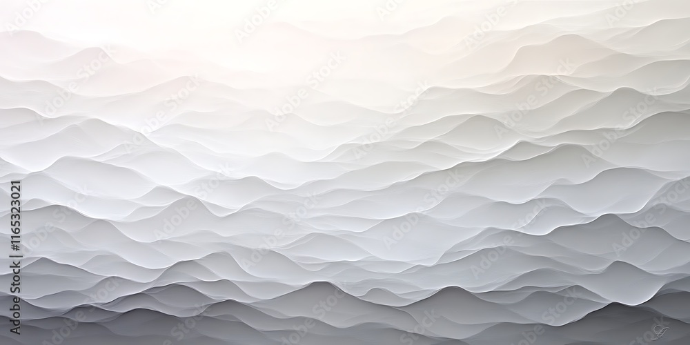 Obraz premium Smooth white gradient with a soft fade into light grey edges