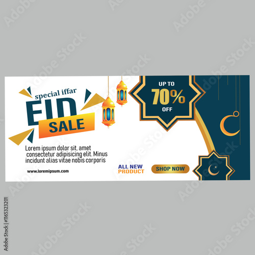 Colorful Big Sale Promotional Banner – Off Discount Ad Design