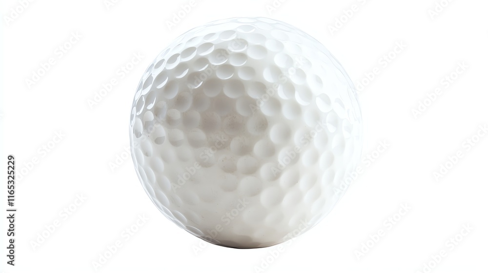 Golf ball on a white isolated background. Golf ball on a white isolated background.