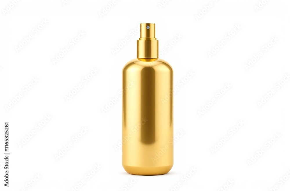 a close up of a gold spray bottle on a white background a close up of a gold spray bottle on a white background