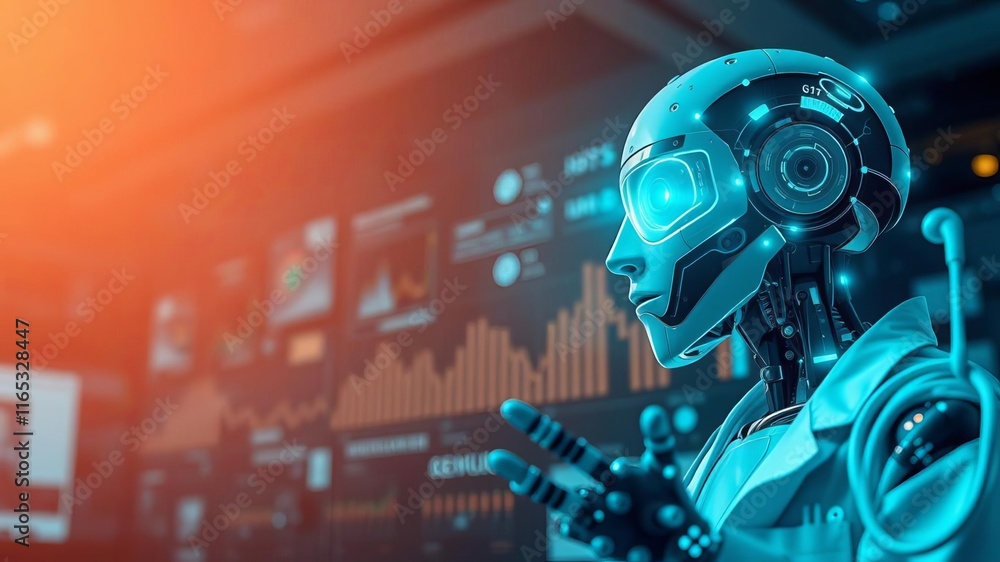 A doctor discussing digital transformation in a hospital setting with AI-generated suggestions, generated, innovation A doctor discussing digital transformation in a hospital setting with AI-generated suggestions, generated, innovation