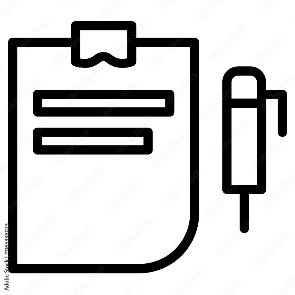 Journalism Pen Text Line Icon Journalism Pen Text Line Icon