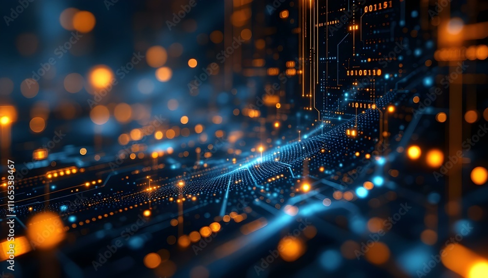 Abstract AI and Technology Background