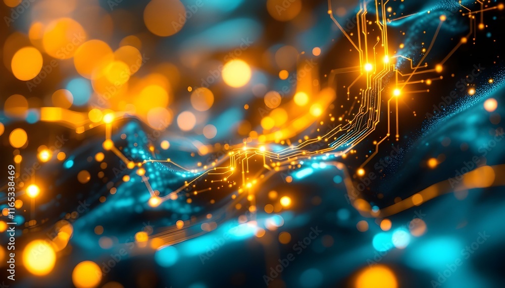 Abstract AI and Technology Background