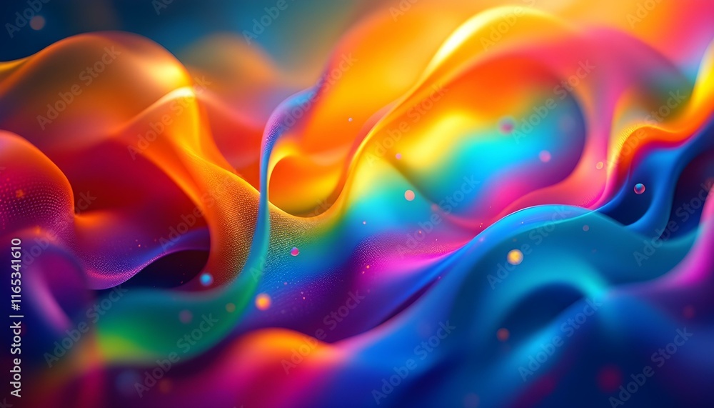 Abstract Composition Symbolizing Unity and Diversity